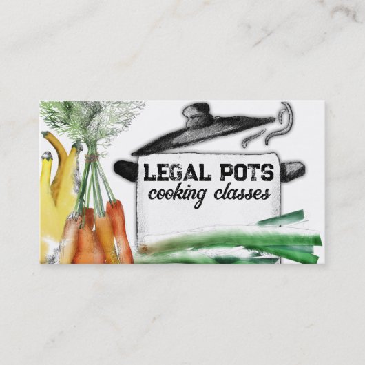 Gemüsegroßkochklasse Koch Catering Visitenkarte (Vorderseite)