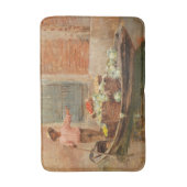 Gemüsehändler in Venedig (von Vincenzo Caprile) Badematte (Vorderseite Vertikal)