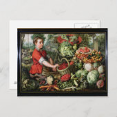 Gemüsehändler Postkarte (Vorne/Hinten)