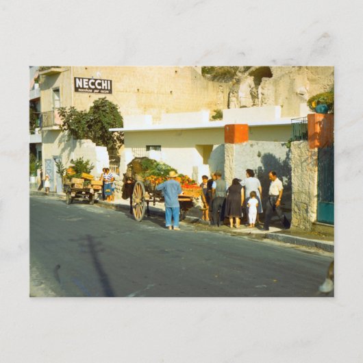 Gemüsehändler, Salerno Postkarte (Vorderseite)