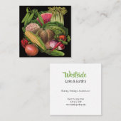 Gemüseheich Quadratische Visitenkarte (Vorne/Hinten)