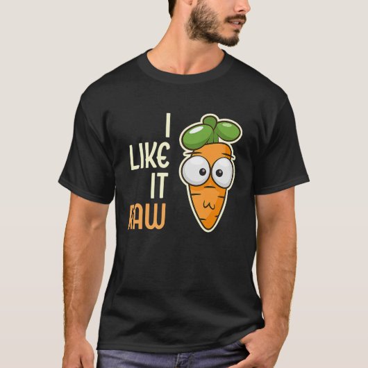 Gemüsekarotte I like it Rave Vegan Lifestyle 3 T-Shirt (Vorderseite)