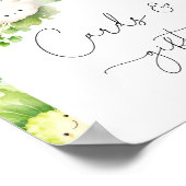 Gemüsekarten und Geschenkzeichen Poster (Ecke)