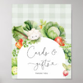 Gemüsekarten und Geschenkzeichen Poster (Vorne)