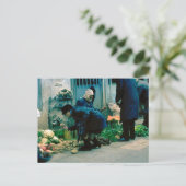 Gemüsekauf in Tel Aviv Postkarte (Stehend Vorderseite)