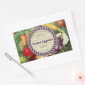 Gemüsekonserven, personalisiert aus der Küche Rechteckiger Aufkleber (Umschlag)