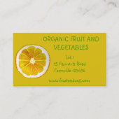Gemüselandwirtschaft des Marktes des Bauern Bio Visitenkarte (Vorderseite)