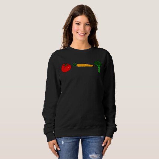 Gemüseliebende Tomaten/Paradeiser, Brokkola und Ka Sweatshirt (Vorne ganz)
