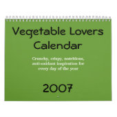 Gemüseliebhaber Kalender (Titelbild)