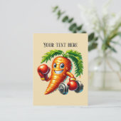 Gemüseliebhaber von Karotten Postkarte (Stehend Vorderseite)
