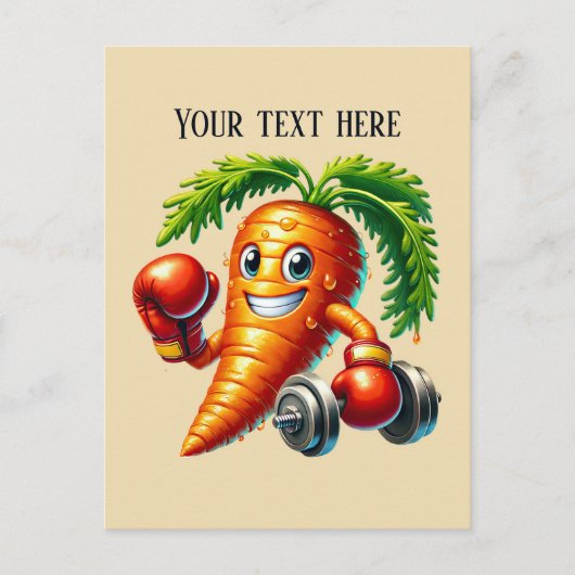 Gemüseliebhaber von Karotten Postkarte (Vorderseite)