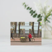 Gemüselieferung Postkarte (Stehend Vorderseite)