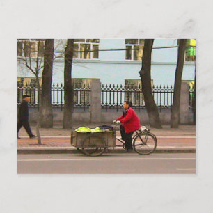 Gemüselieferung Postkarte