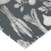 Gemüsemarkt des Bauern in schwarz Gunmetal Tischdecke (Schrägansicht)