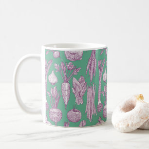 Gemüsemarkt Gemüse lila Pfefferminze Kaffeetasse