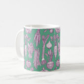 Gemüsemarkt Gemüse lila Pfefferminze Kaffeetasse (Vorderseite Links)
