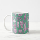 Gemüsemarkt Gemüse lila Pfefferminze Kaffeetasse (Links)