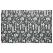 Gemüsemarkt Gemüse schwarz Gunmetal Stoff (Fat Quarter (45,7 x 55,9 cm))