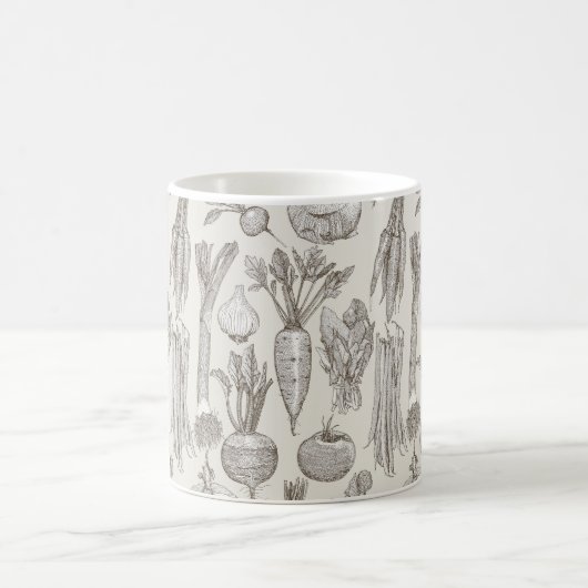 Gemüsemarkt Gemüse Tee stark weiß Kaffeetasse (Mittel)
