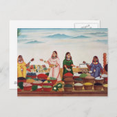 Gemüsemarkt in Benares, c.1840 (gou Postkarte (Vorne/Hinten)