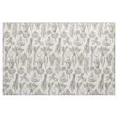 Gemüsemarkt Tee stark weiß Stoff (Fat Quarter (45,7 x 55,9 cm))