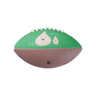 Gemüsemodelle für niedlichen Knoblauch-Cartoon Football