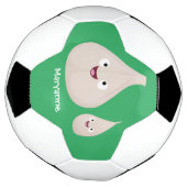 Gemüsemodelle für niedlichen Knoblauch-Cartoon Fußball (Gedreht)