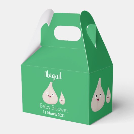 Gemüsemodelle für niedlichen Knoblauch-Cartoon Geschenkschachtel (Vorderseite)