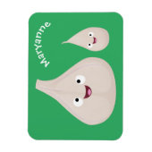 Gemüsemodelle für niedlichen Knoblauch-Cartoon Magnet (Vertikal)