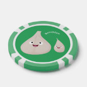 Gemüsemodelle für niedlichen Knoblauch-Cartoon Pokerchips (Einzeln)