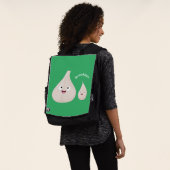 Gemüsemodelle für niedlichen Knoblauch-Cartoon Rucksack (Ausgewaschen)