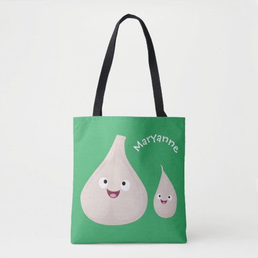 Gemüsemodelle für niedlichen Knoblauch-Cartoon Tasche (Vorderseite)