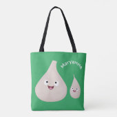 Gemüsemodelle für niedlichen Knoblauch-Cartoon Tasche (Rückseite)