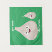 Gemüsemodelle für niedlichen Knoblauch-Cartoon Wandteppich (Vorderseite)