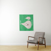 Gemüsemodelle für niedlichen Knoblauch-Cartoon Wandteppich (Beispiel)