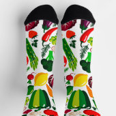 Gemüsemuster Socken (Oben)