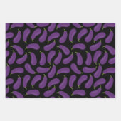 Gemüsepackung mit drei Umschlagpapier Geschenkpapier Set (Vorderseite)