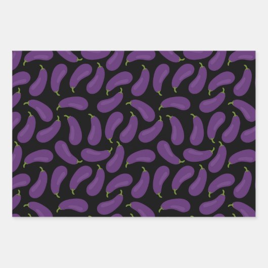 Gemüsepackung mit drei Umschlagpapier Geschenkpapier Set (Vorderseite)