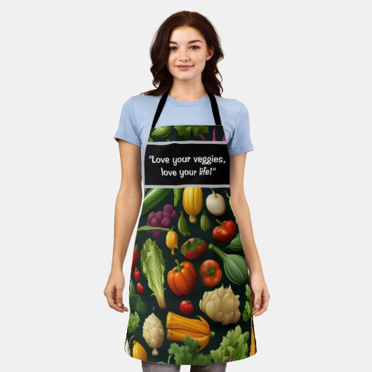 Gemüsepflanzen zum Koch in der Küche Schürze (Getragen)