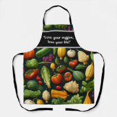 Gemüsepflanzen zum Koch in der Küche Schürze (Vorderseite)