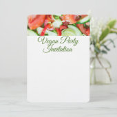 Gemüsesalat Einladung (Stehend Vorderseite)