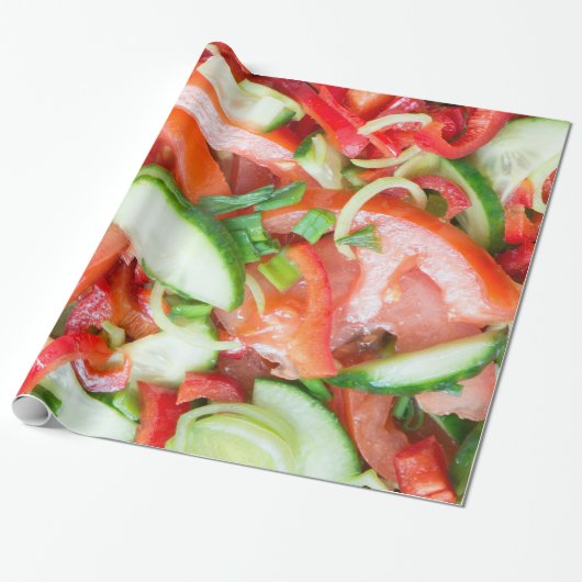 Gemüsesalat Geschenkpapier (Ungerollt)