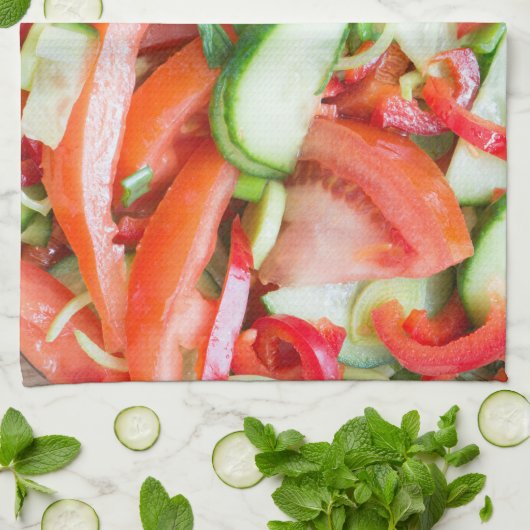 Gemüsesalat Küchentuch (Gefaltet)