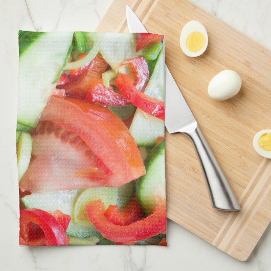 Gemüsesalat Küchentuch (Viertel Falte)