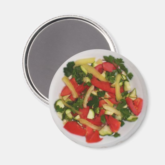 Gemüsesalat Magnet (Vorderseite/Rückseite)
