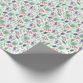 Gemüsesalatmuster mit dem Namen Grün Geschenkpapier (Ecke)