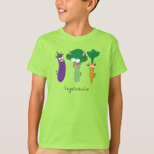 Gemüsesbullen Der T - Shirt des jungen Kindes