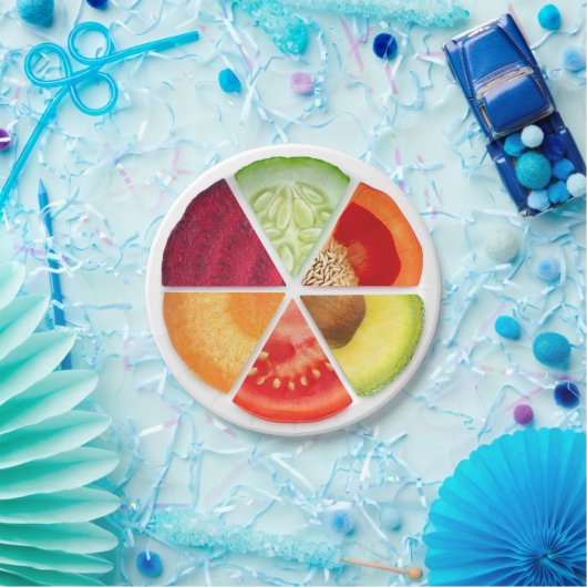 Gemüsescheiben Pappteller (Party)