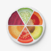 Gemüsescheiben Pappteller (Vorderseite)