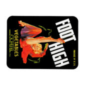 Gemüseschild der 40er Jahre Foot High Gemüses Magnet (Horizontal)